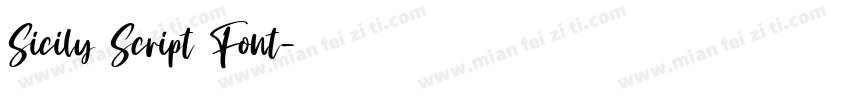 Sicily Script Font字体转换